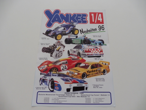 Yankee novelties 1996 information sheet